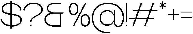 GC Akihiko Thin otf (100) Font OTHER CHARS