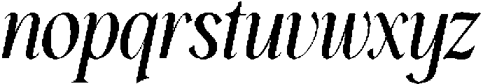 GC Amelie Promised Italic otf (400) Font LOWERCASE