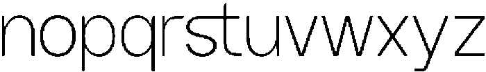 GC Avalance Thin otf (100) Font LOWERCASE