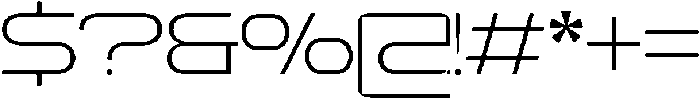 GC Bager Thin otf (100) Font OTHER CHARS