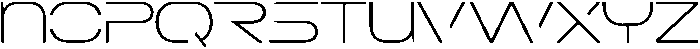 GC Bager Thin otf (100) Font LOWERCASE