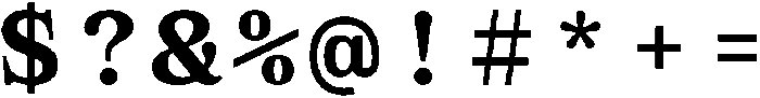 GC Beluga Mono Bold otf (700) Font OTHER CHARS
