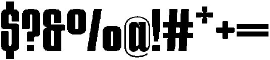 GC Bond Bold otf (700) Font OTHER CHARS