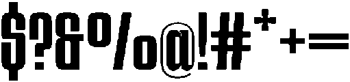GC Bond Semi Bold otf (600) Font OTHER CHARS
