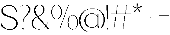 GC Cheline ExtraLight otf (200) Font OTHER CHARS