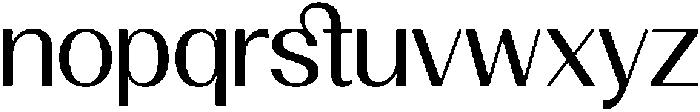GC Clova Regular otf (400) Font LOWERCASE