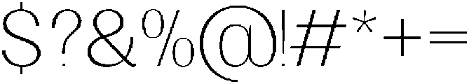 GC Clova Thin otf (100) Font OTHER CHARS