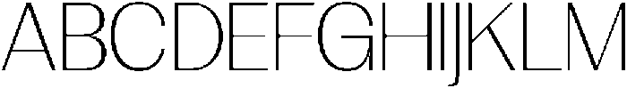GC Clova Thin otf (100) Font UPPERCASE