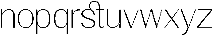 GC Clova Thin otf (100) Font LOWERCASE
