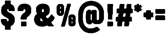 GC Dooze Extra Bold ttf (700) Font OTHER CHARS