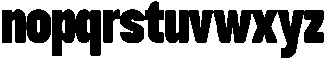 GC Dooze Extra Bold ttf (700) Font LOWERCASE