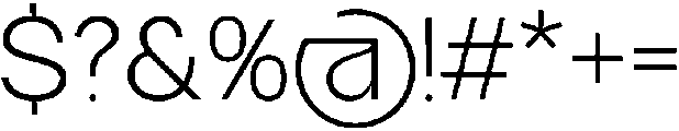 GC Gatuzo Extra Light otf (200) Font OTHER CHARS