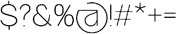 GC Gatuzo Thin otf (100) Font OTHER CHARS