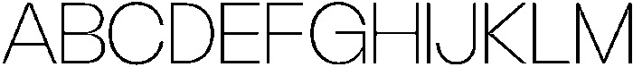 GC Gatuzo Thin otf (100) Font UPPERCASE