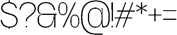 GC Gudlak Thin otf (100) Font OTHER CHARS