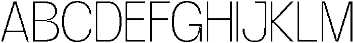 GC Gudlak Thin otf (100) Font UPPERCASE