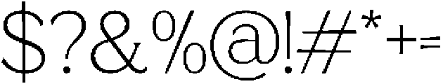 GC Marone Regular otf (400) Font OTHER CHARS
