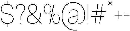 GC Methane Hairline otf (100) Font OTHER CHARS