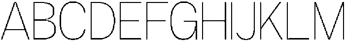 GC Methane Hairline otf (100) Font UPPERCASE