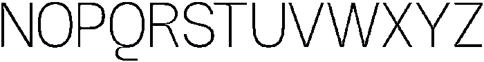 GC Methane Thin otf (100) Font UPPERCASE