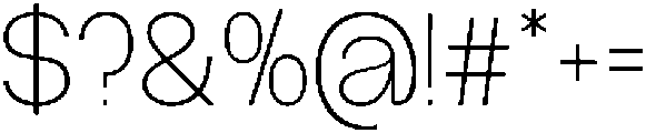 GC Molecule Thin otf (100) Font OTHER CHARS
