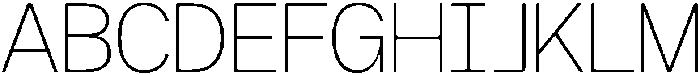 GC Molecule Thin otf (100) Font UPPERCASE