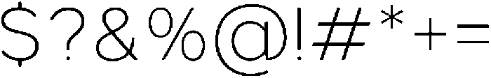 GC Monza Sans Thin otf (100) Font OTHER CHARS