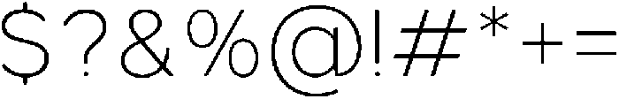 GC Monza Sans Thin ttf (100) Font OTHER CHARS