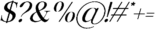 GC Mozarella Italic otf (400) Font OTHER CHARS