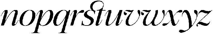 GC Mozarella Italic otf (400) Font LOWERCASE