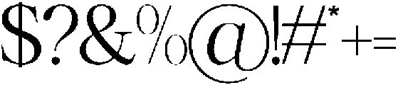 GC Mozarella Light otf (300) Font OTHER CHARS