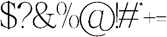 GC Mozarella Thin otf (100) Font OTHER CHARS