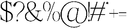 GC Mozarella Thin ttf (100) Font OTHER CHARS