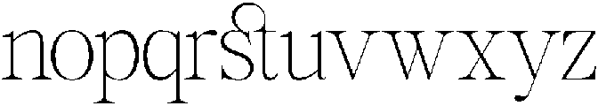 GC Mozarella Thin ttf (100) Font LOWERCASE