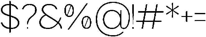 GC Nordix Thin otf (100) Font OTHER CHARS