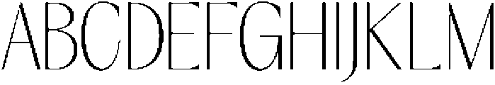GC Once After Thin otf (100) Font UPPERCASE