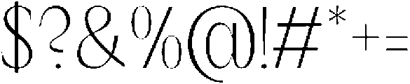 GC Once After Thin ttf (100) Font OTHER CHARS