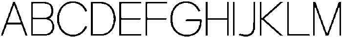 GC PROTAGE Thin ttf (100) Font UPPERCASE