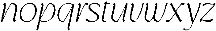 GC Prometheus Extra Light Italic ttf (200) Font LOWERCASE