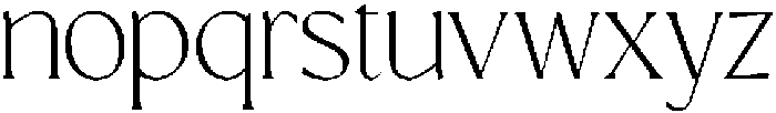 GC Prometheus Extra Light ttf (200) Font LOWERCASE