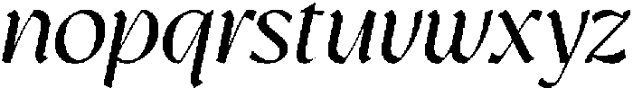 GC Prometheus Italic otf (400) Font LOWERCASE