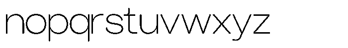 GC Akihiko Thin Font LOWERCASE