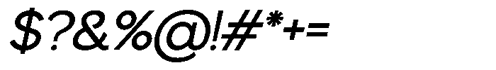 GC Allio Oblique Font OTHER CHARS