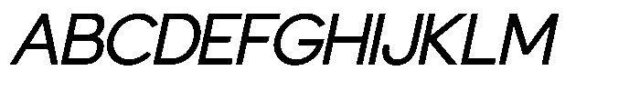 GC Allio Oblique Font UPPERCASE