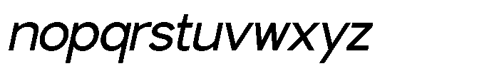 GC Allio Oblique Font LOWERCASE