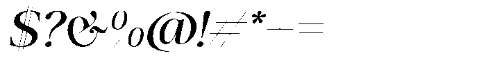 GC Backside Valley Italic Font OTHER CHARS