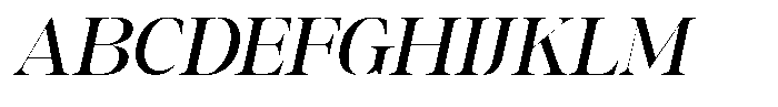 GC Backside Valley Italic Font UPPERCASE