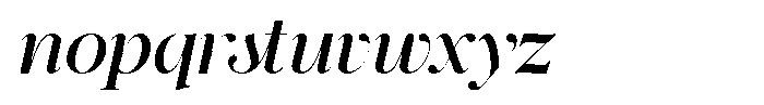 GC Backside Valley Italic Font LOWERCASE