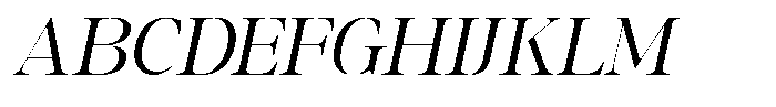 GC Backside Valley Light Italic Font UPPERCASE