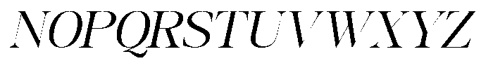 GC Backside Valley Light Italic Font UPPERCASE